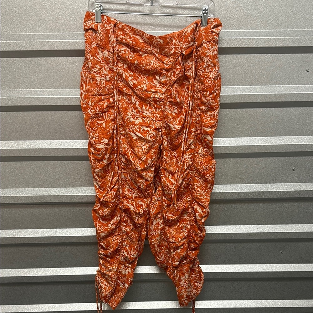 Free People NWT Womens Dusk TIL Dawn Pant Floral Print Boho Size XS Hippie Chic